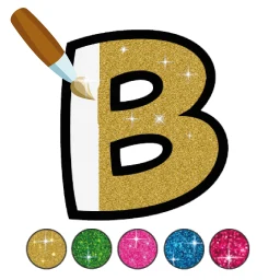 Biểu tượng Coloring Glitter Alphabets ABC