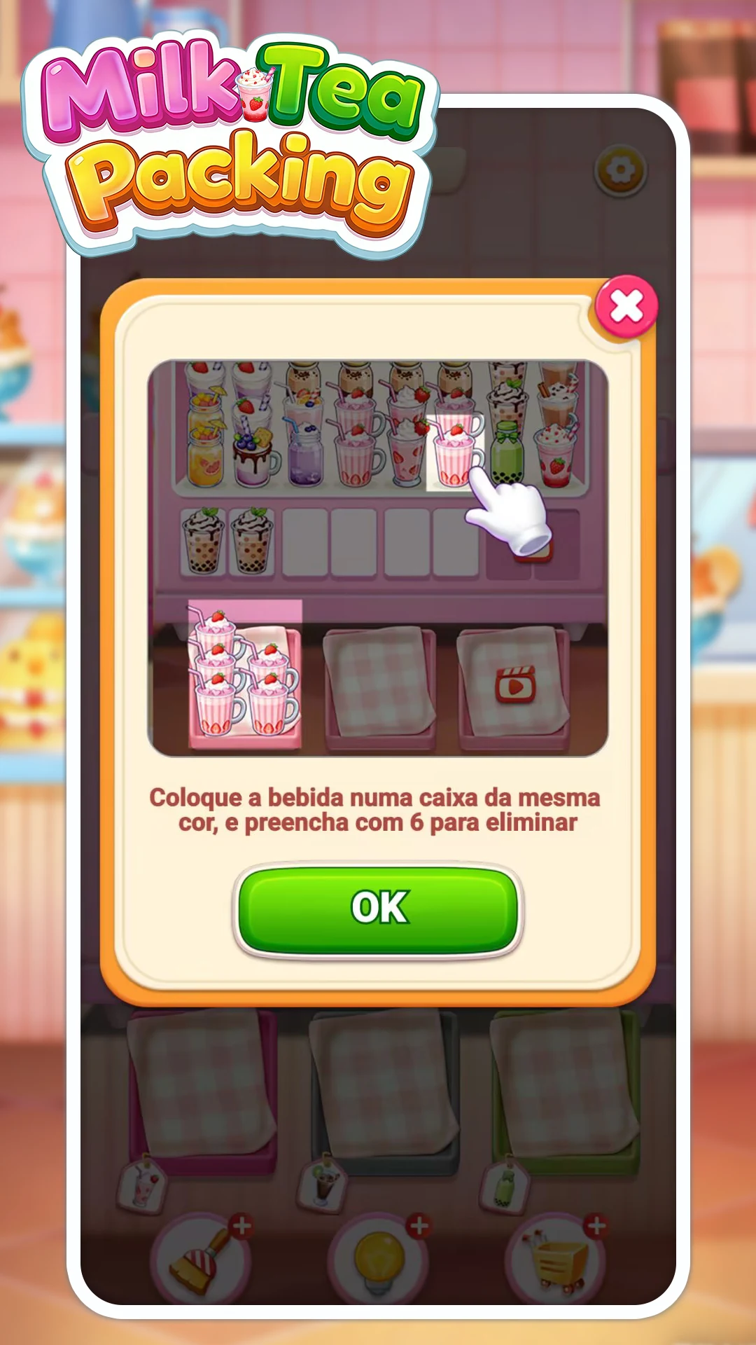 Milk Tea Packing screenshot
